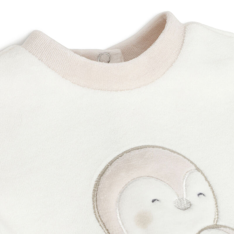 Infants Bronze Applique Leg Opening Babysuit image number 2